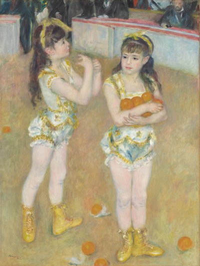 Acróbatas en el Circo Fernando (Francisca y Angelina Wartenberg) de Pierre Auguste Renoir
